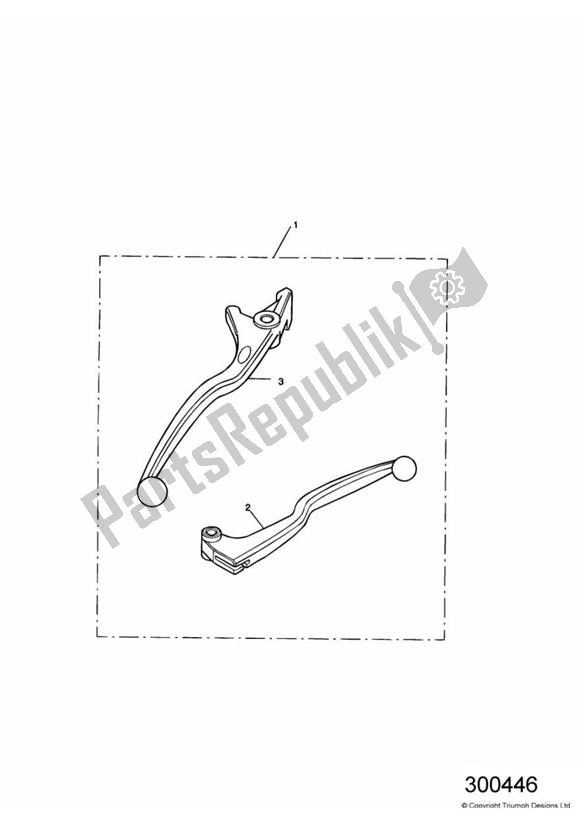 Tutte le parti per il Lever Kit, Handlebar del Triumph America Carburettor 790 2002 - 2007